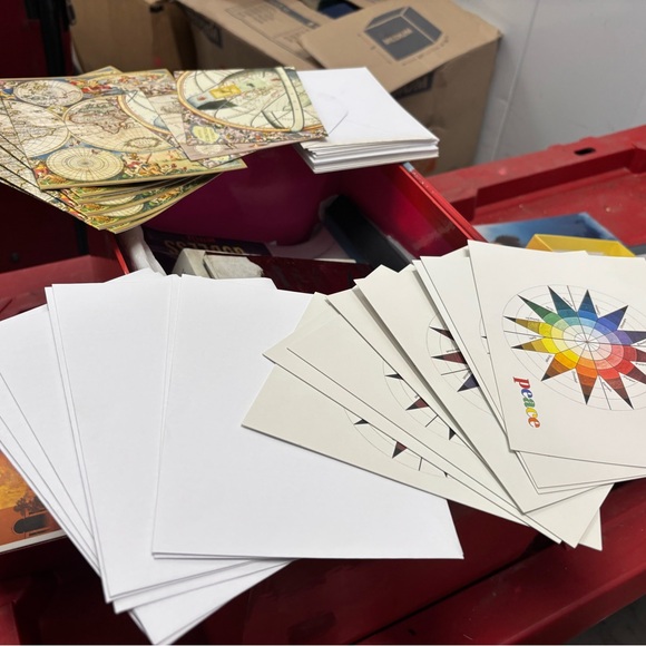 Colorful Map Design Greeting Cards - Picture 4 of 5